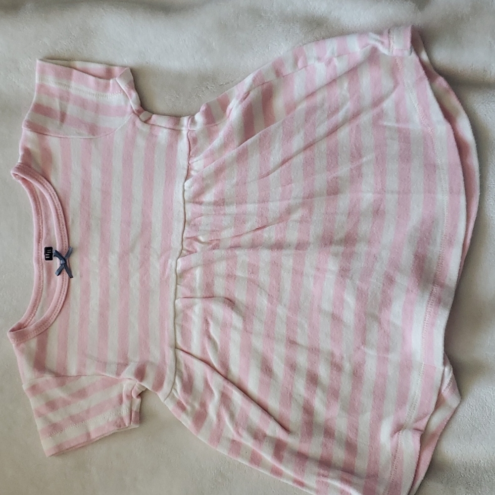 Pink Striped Dress 24M